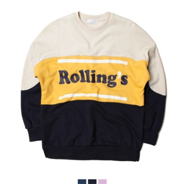 Rolling&#039;s 파스텔 맨투맨 (3 color)